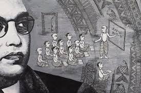 Maine prince gold k drawing paper me doms k colour pencil se dr br ambedkar ji ka drawing. Colours Of Rebellion Capturing Ambedkar S Life And Revolutionary Spirit In Art The News Minute