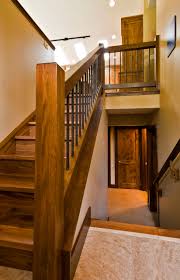 Three tiers of premium composite and aluminum deck and porch railing. Split Level Traditional Staircase Photos Houzz