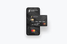 Holding hand front business card mockup psd. Plastic Card Mockup In Product Mockups On Yellow Images Creative Store