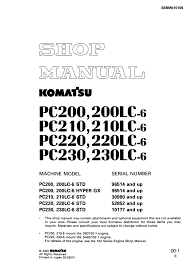 Technology has developed, and reading komatsu pc200 7 manuals books might be easier and much easier. Komatsu Pc210 210lc 6 Std Hydraulic Excavator Service Repair Manual