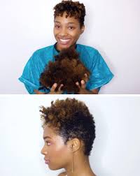 If your hair is short, there are also transition hairstyles for growing out short hair. Short Tapered Cut For Natural Hair Before And After