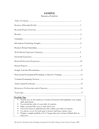 Sample Business Career Portfolio Sample Career Portfolio Template Portfolio Samples Portfolio Examples
