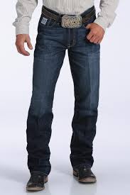 Cinch Mens White Label Dark Wash Straight Leg Jeans