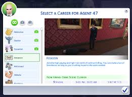Mod The Sims Assassin Career Sims 4 Jobs Sims 4 Challenges Sims 4 Mods