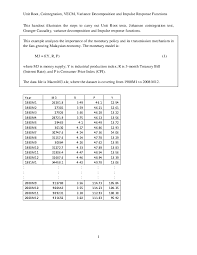 In particular, seven panel unit root tests are implemented (three in plm and four in punitroots), plus one stationarity test (in plm). Pdf Unit Root Cointegration Vecm Variance Decomposition And Impulse Response Functions Sharafat Ali Academia Edu