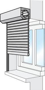 Enrouleur de sangle blanc pour volet roulant l. Volet Roulant Motorise En Aluminium 215x240 Cm Brico Depot