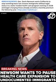 California Governor Gavin Newsom's Healthcare Policy Change for  Undocumented Immigrants