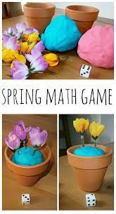 Simple And Engaging Plant The Flowers Spring Math Game For Kids Fun A Day Spring Math Games Spring Math Math Games For Kids