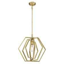 Addedcompare level led bath bar wacp122628. Westinghouse Lighting Canada Geometric Pendant Light 1 Light Champagne Brass 6351200 Rona