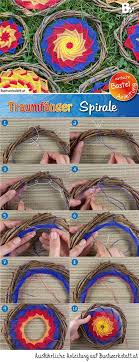 Anleitung Traumfanger Spirale Buntwerkstatt At Traumfanger Basteln Basteln Und Selbermachen Basteln