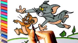 Cara Menggambar Dan Mewarnai Tom And Jerry Learn Colors For Kids Coloring For Kids Learning Colors Coloring For Kids Free