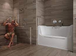Curbless showers are desirable in any bathroom renovation for seniors. 5 Essential Seniors Bathroom Renovations