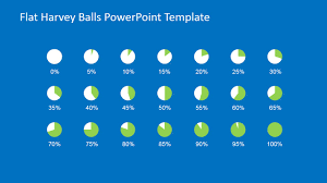 Flat Harvey Ball Powerpoint Template