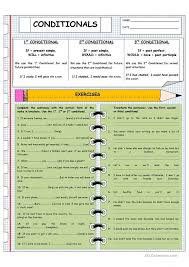 Fill In The Gaps With The Type 1 Conditional Sentences First Second And Third Conditionals English Esl Worksheets English Grammar Worksheets English Lessons Conditionals Grammar