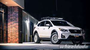 Shown with optional body side moldings. Aggressive Wheel And Tire Packages On A Subaru Crosstrek The Engine Block