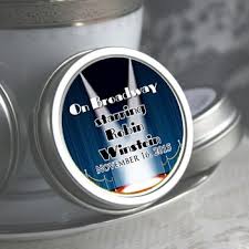 When Having A Broadway Themed Bar Or Bat Mitzvah These Mint Tins Are The Perfect Favors To Place At Each Seat For Your Guests Mint Tins Bat Mitzvah Boat Party