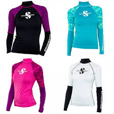 scubapro upf 50 rash guards series long sleeve womens rash guard