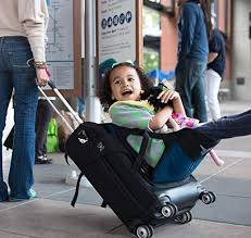 Amazon Com Lugabug Travel Seat Child Carrier For Luggage Black Grey Baby Travel Stroller Baby Travel Gear Best Travel Stroller