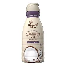 Sweet Creme Coconut Milk Creamer 32oz Official Natural Bliss