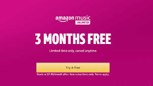 There's a problem loading this menu at the moment. Amazon Music Unlimited Offers 3 Months Free Trial Grab It Before June 2