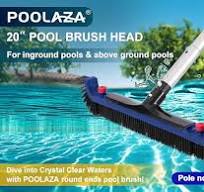 Amazon.com: POOLAZA 20'' Pool Brush, Curved Ends Pool Brush ...