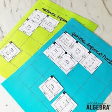 To practice solving systems of equations by. Two New Puzzles Added To The Precalc Activities Bundle One For Arithmetic Sequences And One For Geometric Arithmetic Sequences Geometric Sequences Arithmetic