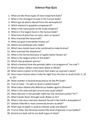 We're about to find out if you know all about greek gods, green eggs and ham, and zach galifianakis. 30 Quick Pop Quiz Questions On General Science Teaching Resources