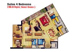 Sit by the warming fireplace in the family room and enjoy the outdoor views. Floor Plan Bellagio Residence Mansion Jakarta