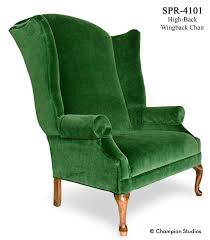 Google Image Result For Http Www Championstudiosonline Com Portals 78 Images Velvet Wingback Chair Green Leather Chair Dining Chair Pads
