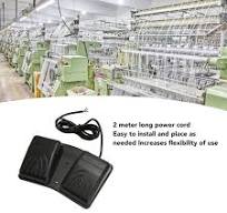 Doppio Interruttore A Pedale, Doppio Pedale Elettrico 250 V CA 16 A con  Autobloccaggio, Cavo da 2 Metri, Uscita Ad Alta Potenza per L'industria ...