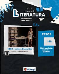 ✨Convite à Literatura com Drama e memória em cena. Conheça NN12. A leitura  dramática “NN12” propõe ao público o contato com uma importante obra do  teatro contemporâneo, abordando temas ligados à memória,