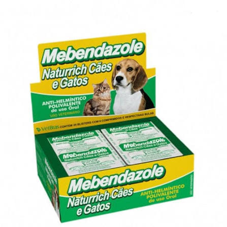 MEBENDAZOLE NATURRICH - 6 COMPRIMIDOS