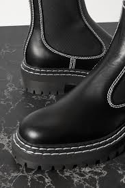 Shop online for all your designer shoes, clothing & accessories at boutique1.com. Black Topstitched Leather Chelsea Boots Proenza Schouler Boots Chelsea Boots Leather Chelsea Boots