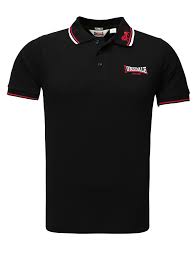 Lonsdale Men Polo Shirt Black Yancor