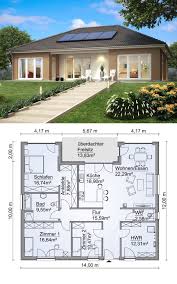 Klassischer Walmdach Bungalow Grundriss Barrierefrei In Uform 4 Zimmer Ohne Keller Einfamilienhaus Eingesch Grundriss Bungalow Haus Bungalow Haus Grundriss