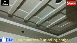 Pop design plus minus for bedroom roof. P O P Plus Minus With False Ceiling Rk P O P Contractor