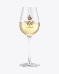 Download White Wine Glass Mockup In Cup Bowl Mockups On Yellow Images Object Mockups PSD Mockup Templates