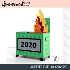 Download Dumpster Fire Box Card 2020 Card Svg Papercraft 3d Box Card Svg Cardmaking Dumpster Card Boxcard Pop Up Card In 2021 Paper Crafts Card Box Htv Projects