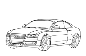 Ausmalbilder Autos Audi A4 Audi A4 Coloring Auto Zum Ausmalen Ausmalen Zeichnungen Von Autos