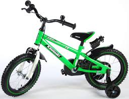Kawasaki Kinderfahrrad Jungen 14 Zoll Grun 95 Zusammengebaut