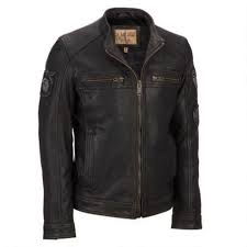 Wilsons Leather Vintage Embossed Cycle Leather Jacket W Patches 354 99 Our Price Leather Jacket Leather Jacket Men Leather Jacket Black