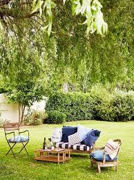 French Country Patio Photo A B Kasha There S Nothing More Relaxing Than Spending An Afternoon Patio Decor Outdoor Lounge Seating Patio Furniture On Grass