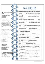 Lay Lie Lie English Esl Worksheets For Distance Learning And Physical Classrooms Teaching English Grammar Learn English Words English Language Teaching