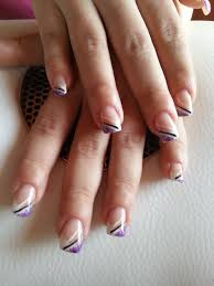 French Mit Streifen Mit Bildern Nageldesign Nagel Muster Nagelmuster