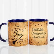 Create fun halloween gifts for kids and adults with personalized mugs that feature a scary. Personalized Halloween Coffee Mug Witch S Brew 11oz Blue Mug Halloween Gifts