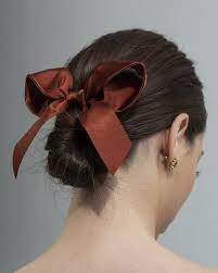 Classy Ribbon Bow Tami Bar Lev Ribbon Hairstyle Ribbon Hair Red Hair Ribbon