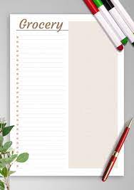 Free printable blank grocery list pdf. Download Printable Simple Grocery List Template Pdf