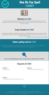Correct Spelling For Liana Infographic Spellchecker Net