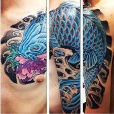 Blue And Black Koi Fish Tattoo Google Search Black Koi Fish Koi Fish Koi Fish Tattoo
