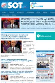 Sot.com.al është një media online, që ka për qëllim informimin e paanshëm duke vënë profesionalizmin në plan të parë. Gazeta Sot Online Newspaper In Albanian